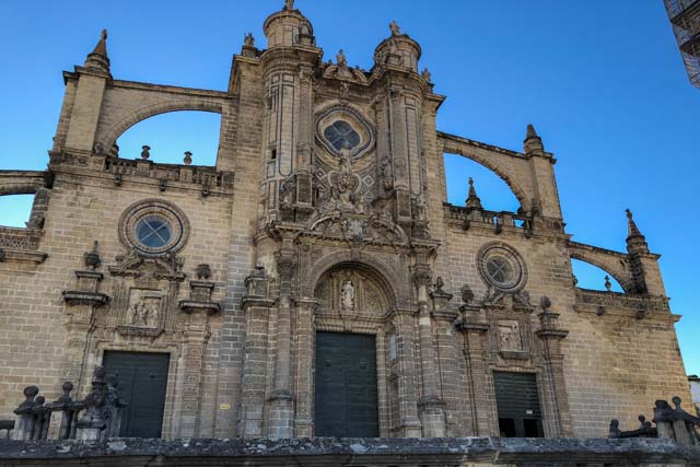 Fachada de la Catedral de Jerez de la Fra.
