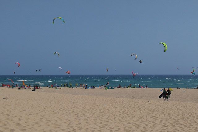 Los Caños de Meca es otro de los spots más interesantes donde practicar kitesurf en la provincia de Cádiz.