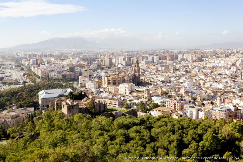 Vistas de Málaga capital y alrededores por andalucia org